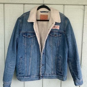 Levi’s denim, Sherpa lined jacket